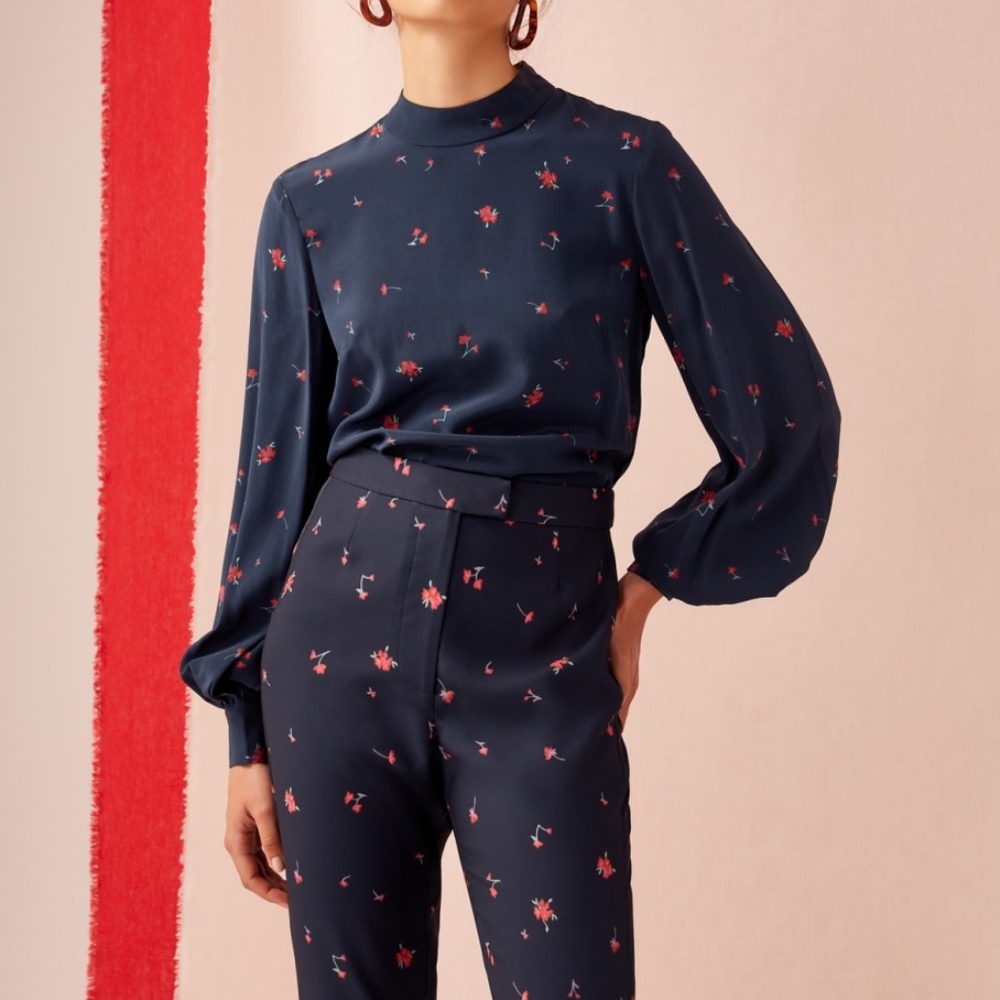 KeepSake - Navy Flower Shirt